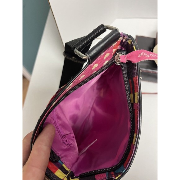 Lily Bloom Crossbody Purse & Change Purse - mulitcolored with black strap - Picture 9 of 16